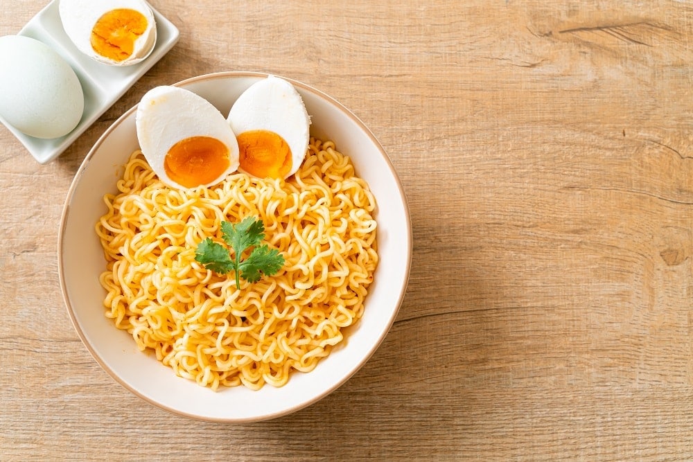 ¿De qué están hechos los fideos de huevo?