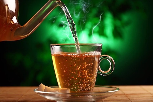 té verde caliente