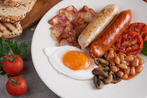 Plato de desayuno inglés