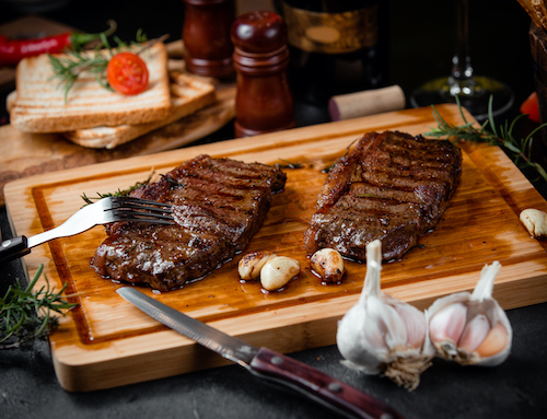 filete marcado a la parrilla