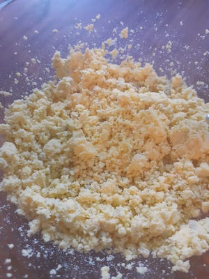Yema de huevo de mimosa