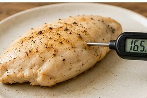 pechuga de pollo a temperatura