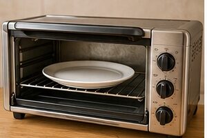 ¿Puedes poner una bandeja en un horno tostador?