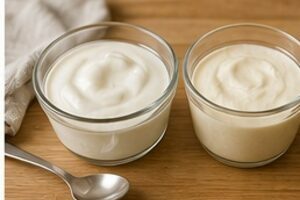¿Se puede sustituir la crema fresca por yogur