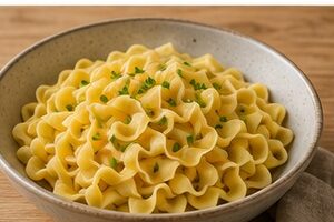 dieta cetogénica con fideos y huevo
