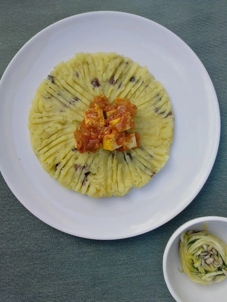 El puré de patatas es una deliciosa guarnición