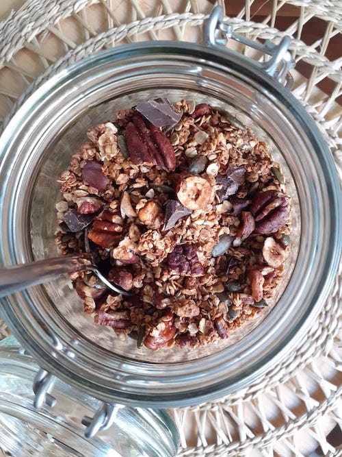 La receta de granola gourmet con especias
